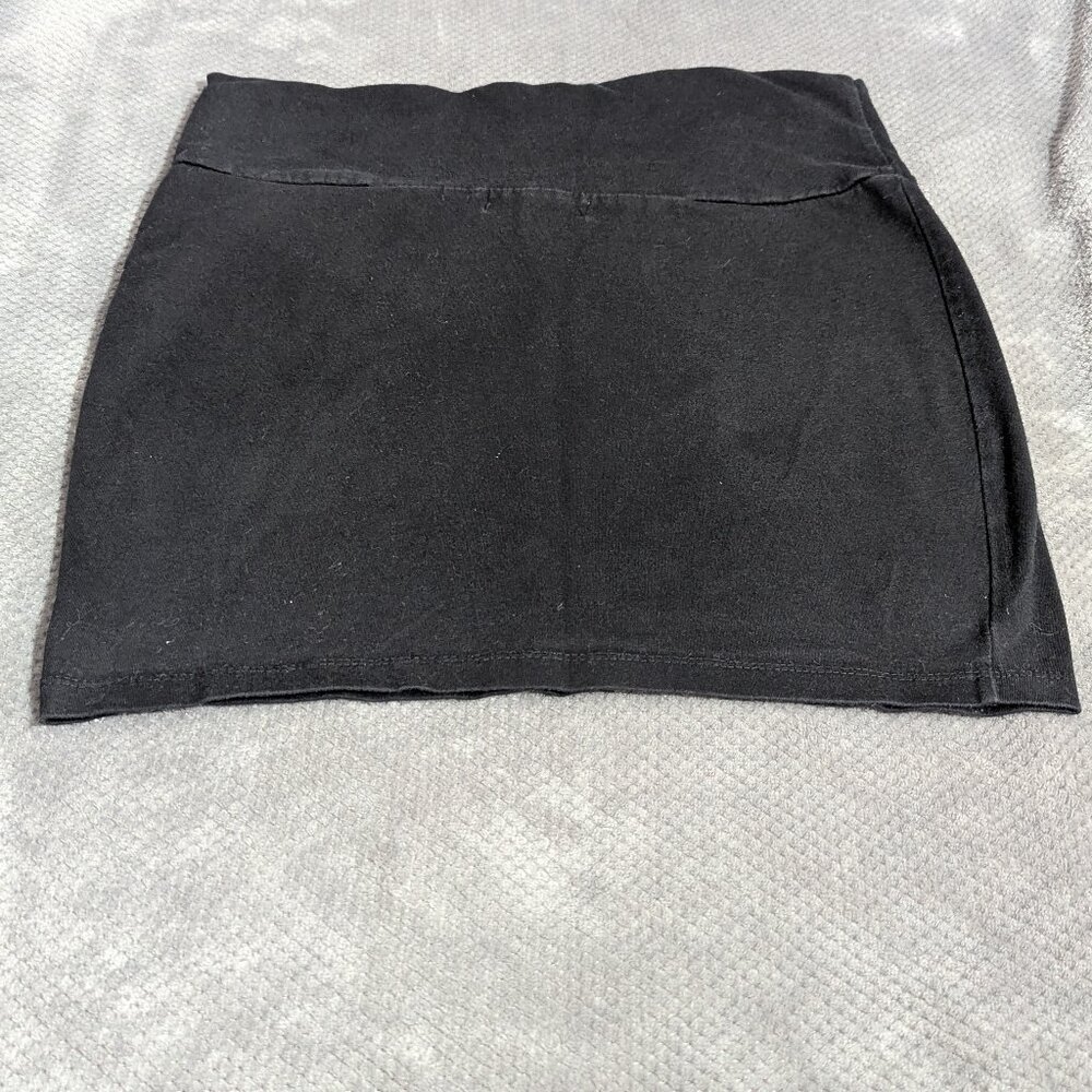Charlotte Russe Womens Pencil Mini Skirt Size Large Black Stretch